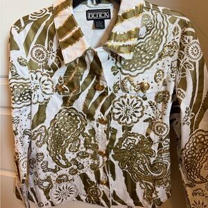 Gold and White Sequin Jacket